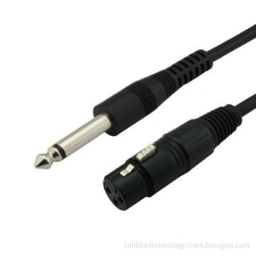 Microphone Cable with Special PVC Jacket and 24K Gold Plated